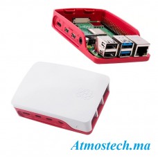 Boitier pour Raspberry pi 4 rouge/blanc