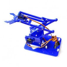 Kit de bras robotique en acrylique couleur Bleu à