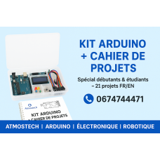 Kit Arduino avec Cahier Atmostech – Spécial