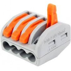 Bornier wago de connexion de fils 4 pôles PCT-214