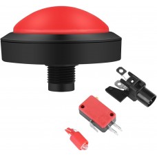 Bouton poussoir rouge lumineux LED 100mm