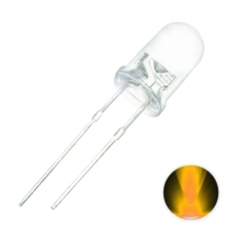 LED 5 mm TRANSPARENTE Jaune