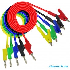 Fil de test double extrmit 1 m. Tension
