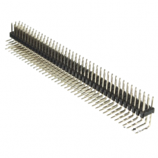 Embase à broches coudées 2x40 broches 2,54 mm