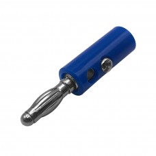 Fiche banane mle 4 mm Bleu