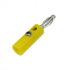 Fiche banane mle 4 mm jaune