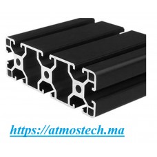 Profilé standard en aluminium noir 2060 avec une